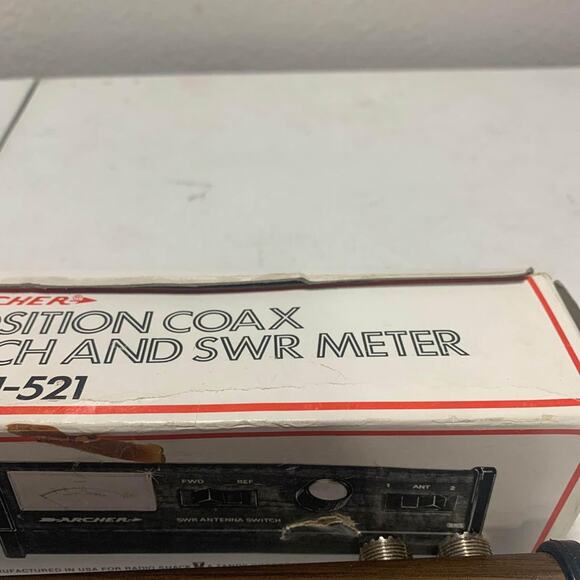 Vtg Archer 2 Position Coax Switch and SWR Meter 21-521 with Original Box - Picture 6 of 10